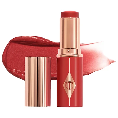 Charlotte Tilbury Unreal Lip + Cheek Glow Blush Stick with Hyaluronic Acid 0.31 oz/9 mL