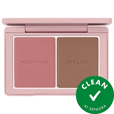 Westman Atelier Baby Cheeks + Face Trace Sculpting Powder Duo & 0.17 oz / 4.8 g