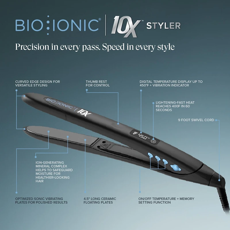 10X Pro Styling Iron 1"
