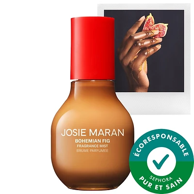 JOSIE MARAN Brume parfumée pour le corps et les cheveux faite de parfums 100 % naturels Bohemian Fig 3.38 oz/100 mL