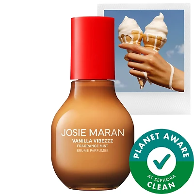 JOSIE MARAN Vanilla Vibezzz - Body + Hair Fragrance Mist with 100% Natural Scents 3.38 oz/100 mL