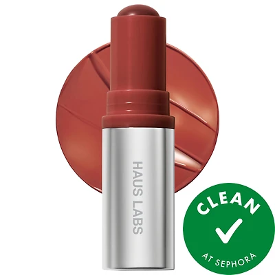 HAUS LABS BY LADY GAGA Color Fuse Longwear Hydrating Glassy Lip + Cheek Blush Balm Stick 0.18 g