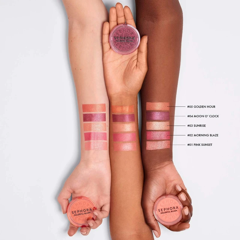 Colorful Blush and Highlighter Glaze