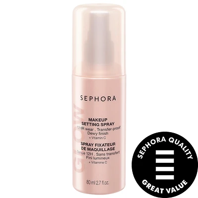 Glow 12HR Wear Transferproof Makeup Setting Spray with Vitamin C