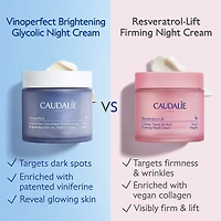 Crème de nuit éclat à l’acide glycolique Vinoperfect rechargeable