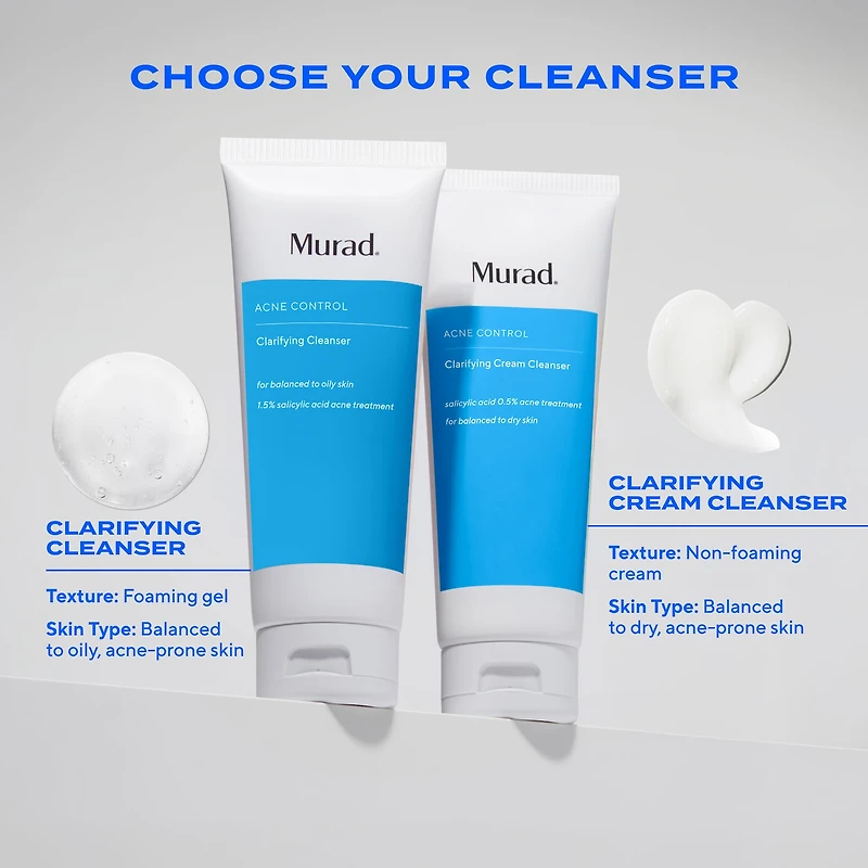 Clarifying Gel Cleanser with Dual Salicylic Acid for Acne-Prone Skin