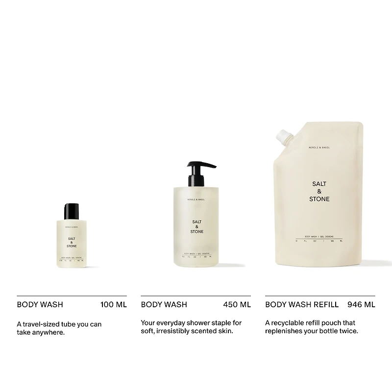 Neroli & Basil Body Wash with Niacinamide + Probiotics