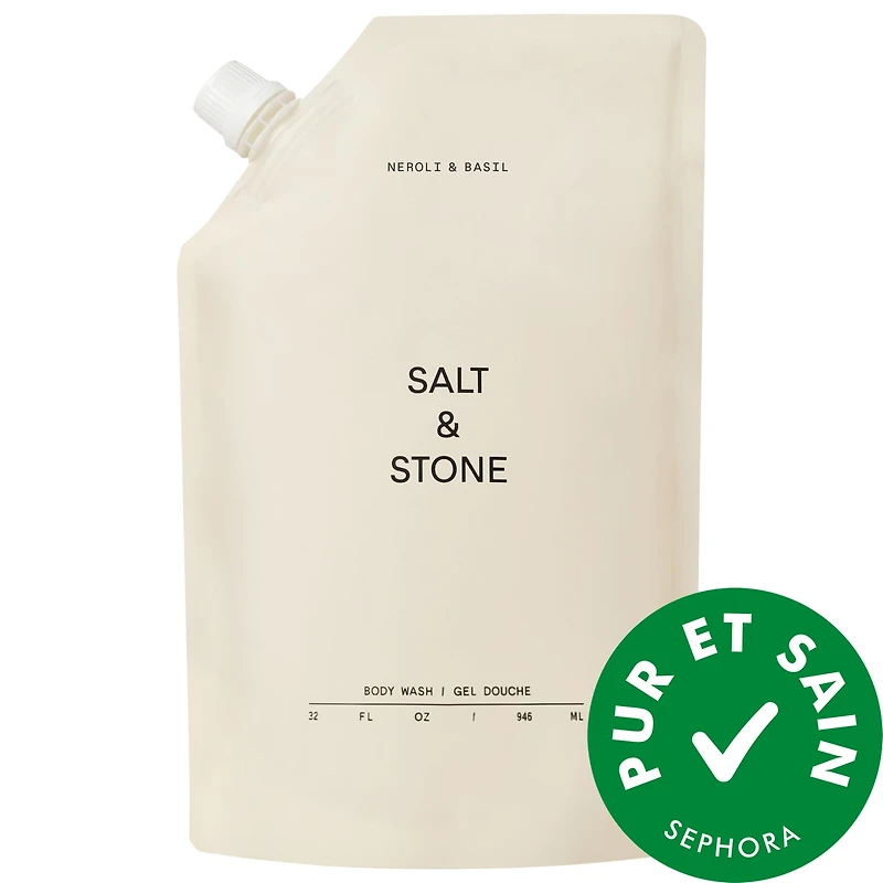 Salt & Stone Nettoyant pour le corps Neroli Basil avec niacinamide et probiotiques ml