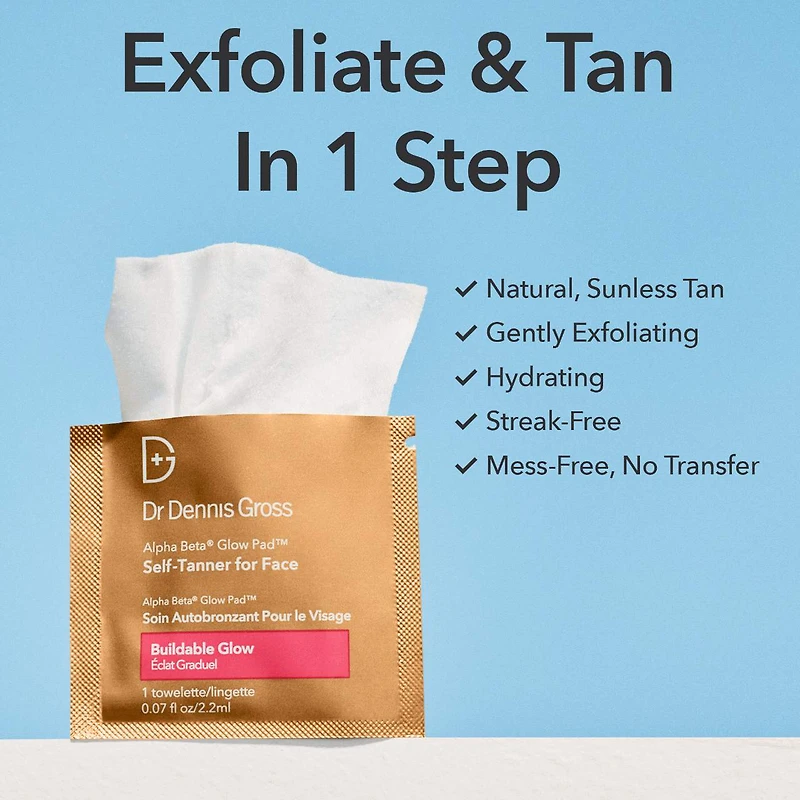 Alpha Beta® Glow Pad™ Self-Tanner for Face