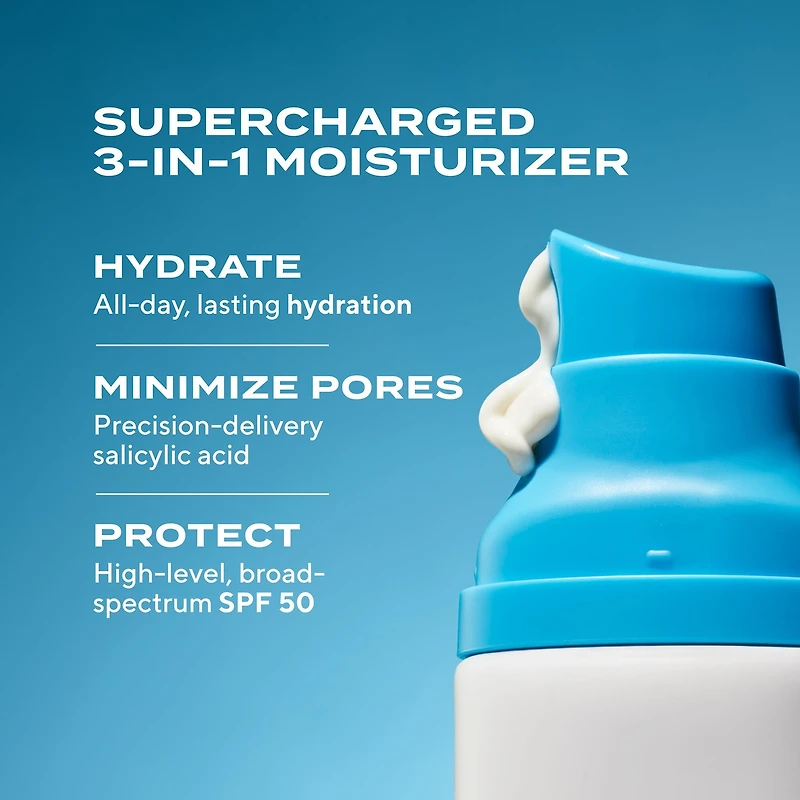 Superactive Mattifying Oil + Pore Control Moisturizer SPF 50 with Salicylic Acid