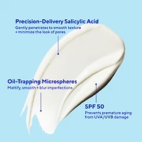 Superactive Mattifying Oil + Pore Control Moisturizer SPF 50 with Salicylic Acid