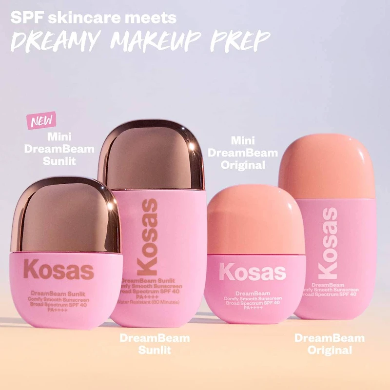 Écran solaire minéral sans silicone DreamBeam FPS 40 avec céramides et peptides