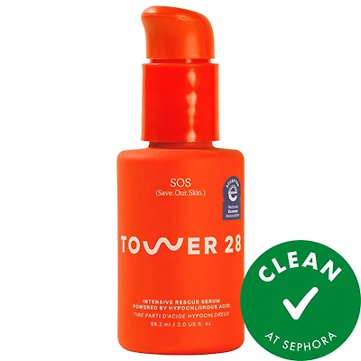 Tower 28 Beauty SOS Intensive Redness Relief Serum with Hypochlorous Acid 2 oz/59.2 mL