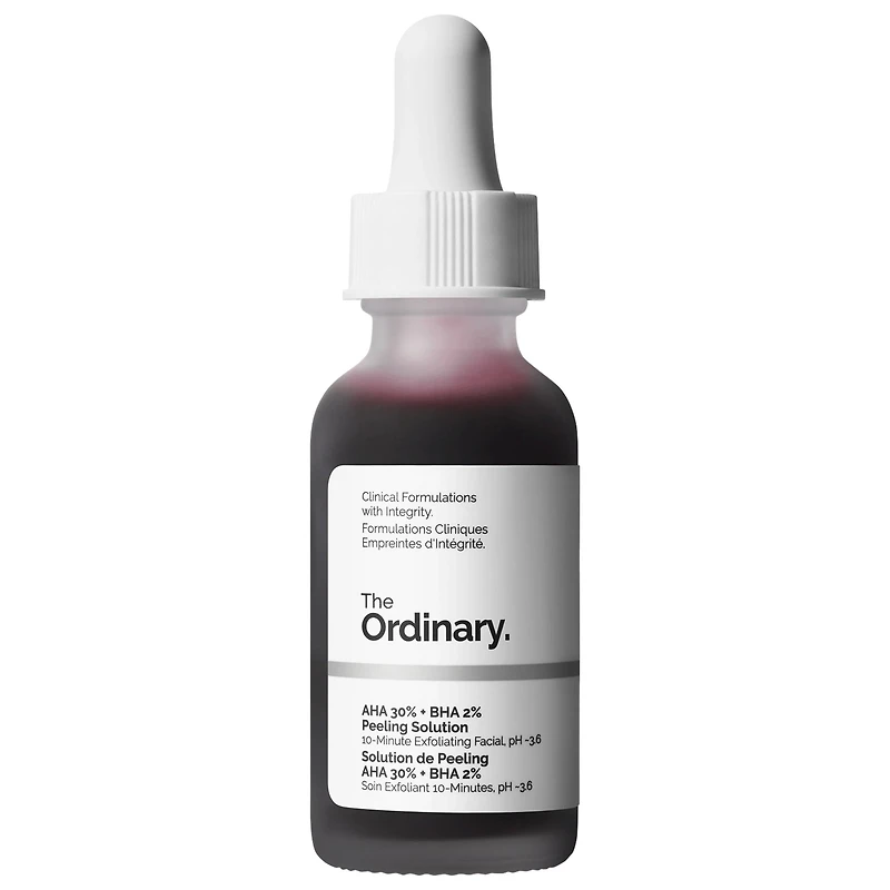 The Ordinary AHA 30% + BHA 2% Resurfacing + Exfoliating Peeling Solution 1 oz/30 mL