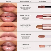 Full-Pigment Matte & Satin Velvet Lipstick