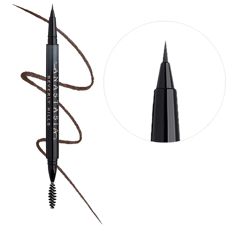 Anastasia Beverly Hills MicroStroke Brush Tip Eyebrow Detailing Pen with 24-Hour Wear 0.01 oz/0.5 mL
