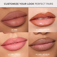 Ligneur pour les lèvres longue tenue, velouté et mat