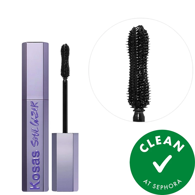 Kosas Mini Soulgazer Lengthening Mascara + Lash Serum in 1 for Sensitive Eyes Hypnotize 0.2 oz/6.5 mL