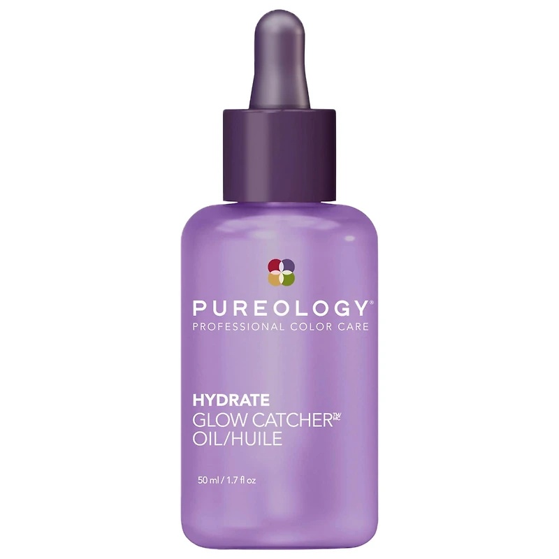 Pureology Hydrate Glow Catcher Hair Oil For Moisture and Shine 1.7 oz/50 mL