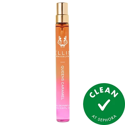 Ellis Brooklyn QUEENS CARAMEL Eau de Parfum Travel Spray with Pink Salt 0.33 oz/10 mL eau de parfum spray