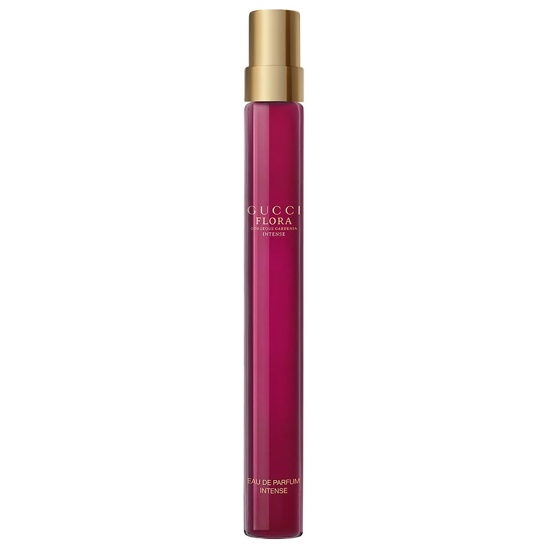 Gucci Flora Gorgeous Gardenia Eau de Parfum Intense Travel Spray with Sandalwood and White Florals 0.33 oz/10 mL eau de parfum spray