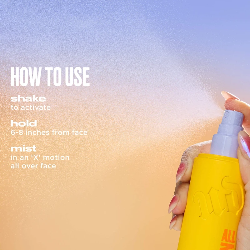 All Nighter Waterproof Hydrating and Glowy Setting Spray with 24HR Wear