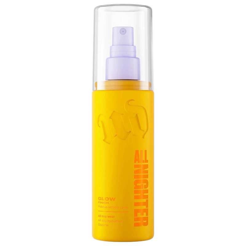 All Nighter Waterproof Hydrating and Glowy Setting Spray with 24HR Wear