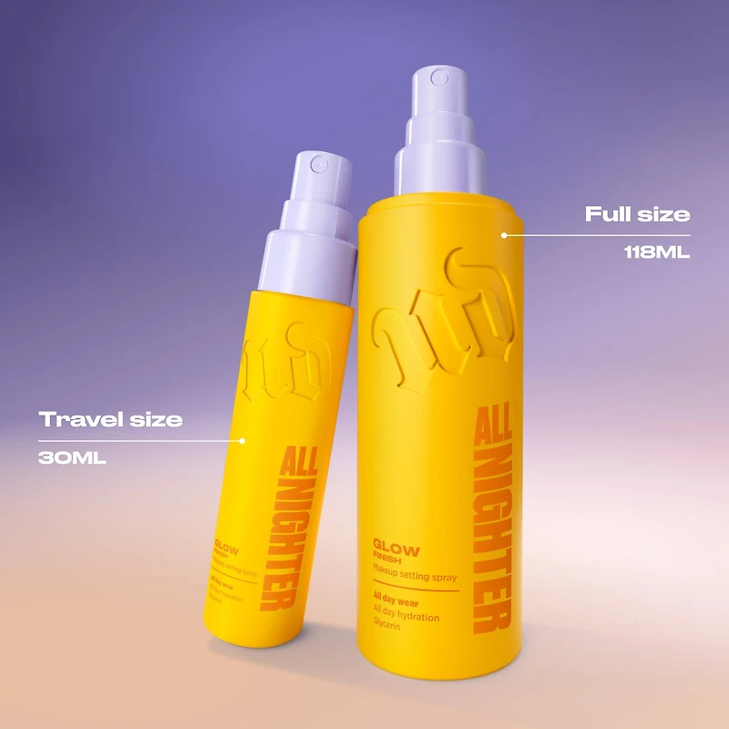 All Nighter Waterproof Hydrating and Glowy Setting Spray with 24HR Wear