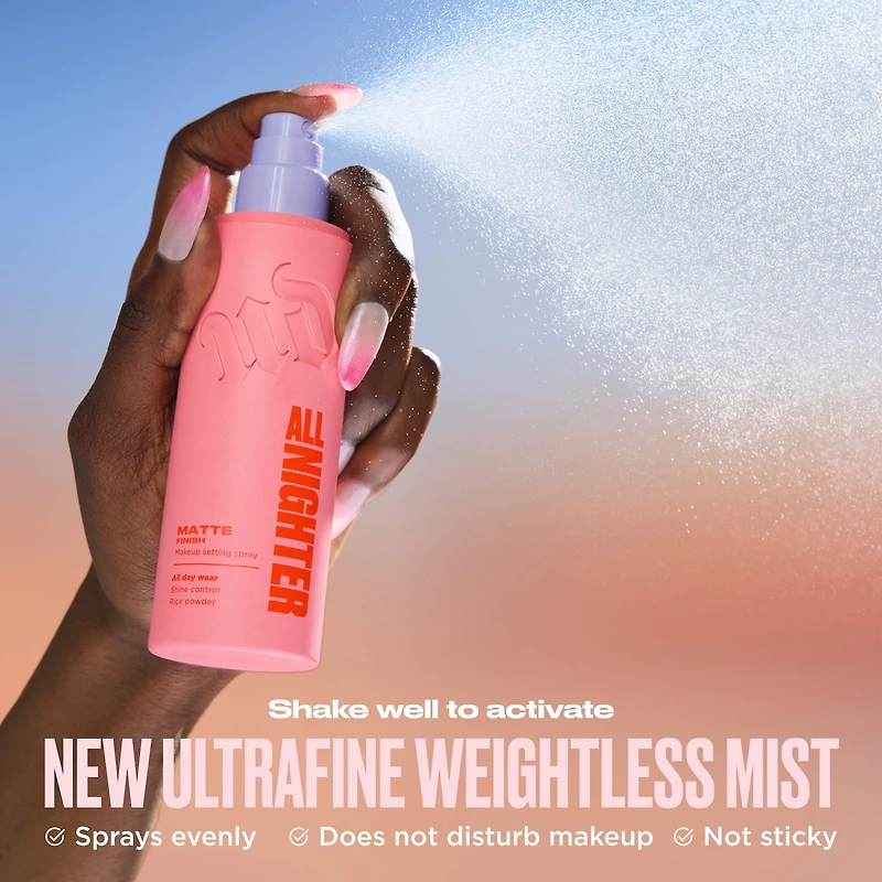 All Nighter Waterproof Matte Setting Spray with 24HR Wear