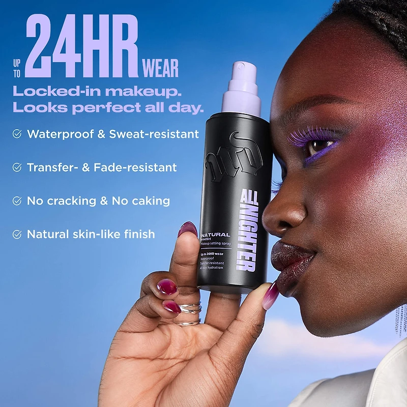 All Nighter Waterproof Natural Finish Setting Spray with 24HR Wear