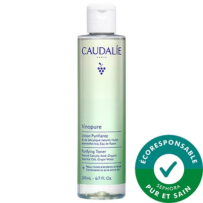 Tonique minimiseur de pores à l’acide salicylique naturel Vinopure