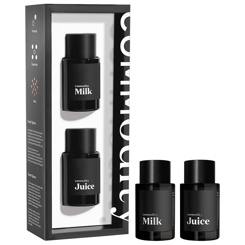 Commodity Mini Juice & Milk Expressive Eau de Parfum Fragrance Duo Set