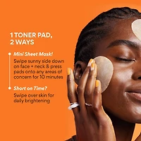 Green Tea Enzyme Vitamin C Brightening + Exfoliating Toner Pads