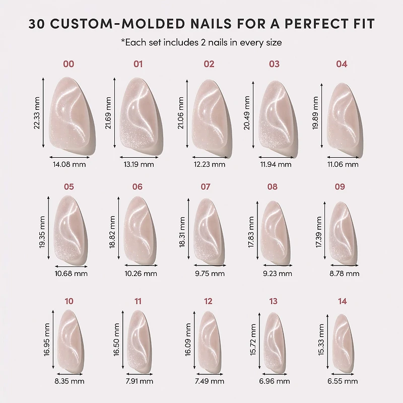 Ensemble de faux ongles