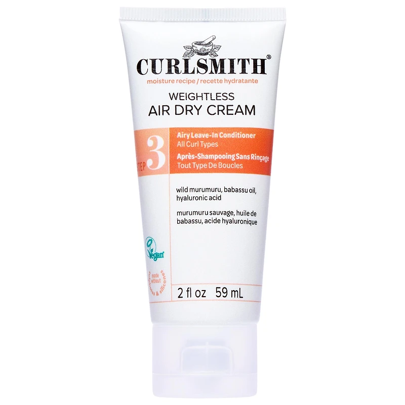 Curlsmith Mini Weightless Air-Dry Leave-in Conditioning Cream 2 oz/59 mL