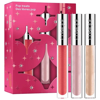 CLINIQUE Pop Treats: Pop Plush Lip Gloss Holiday Gift Set 0.11 oz/3 g