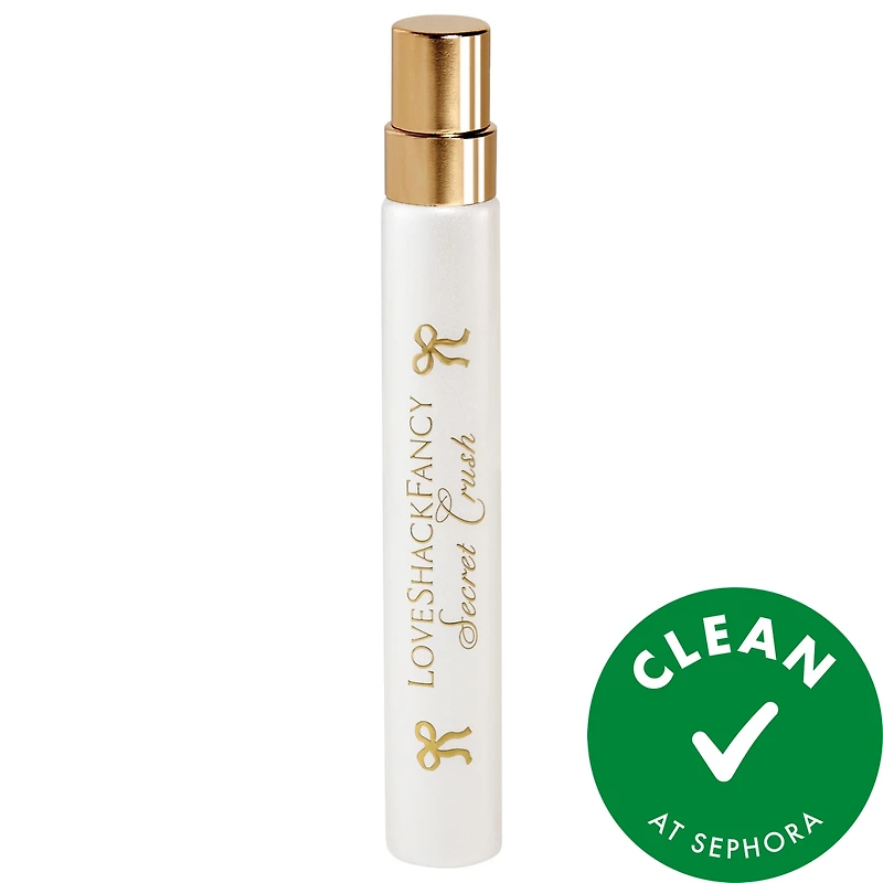 LoveShackFancy Secret Crush Eau de Parfum with Vanilla Travel Spray 0.34 oz/10 mL eau de parfum spray