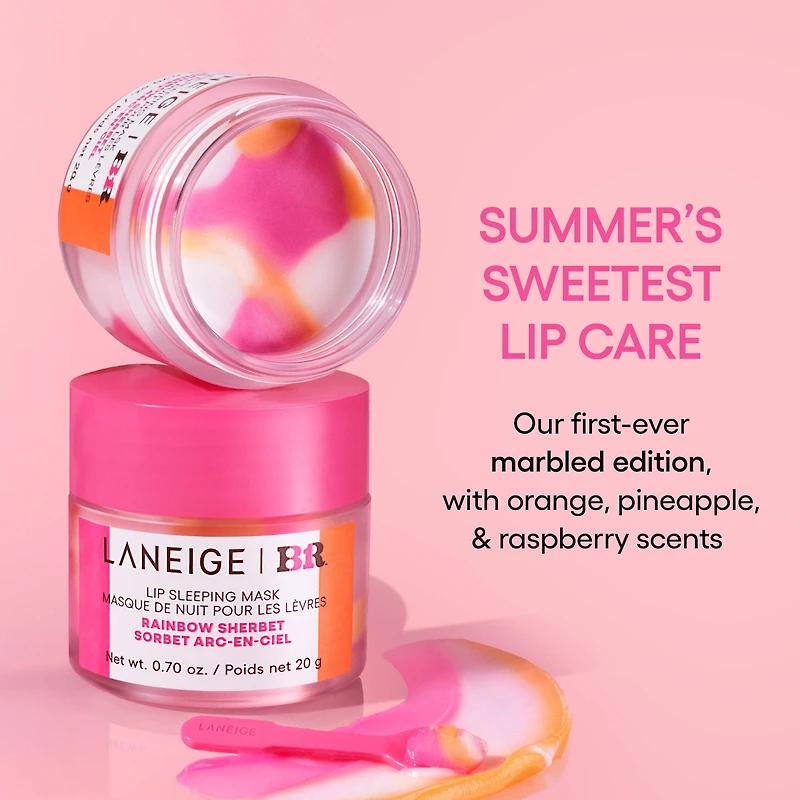 Masque de nuit pour les lèvres hydratation intense avec vitamine C.