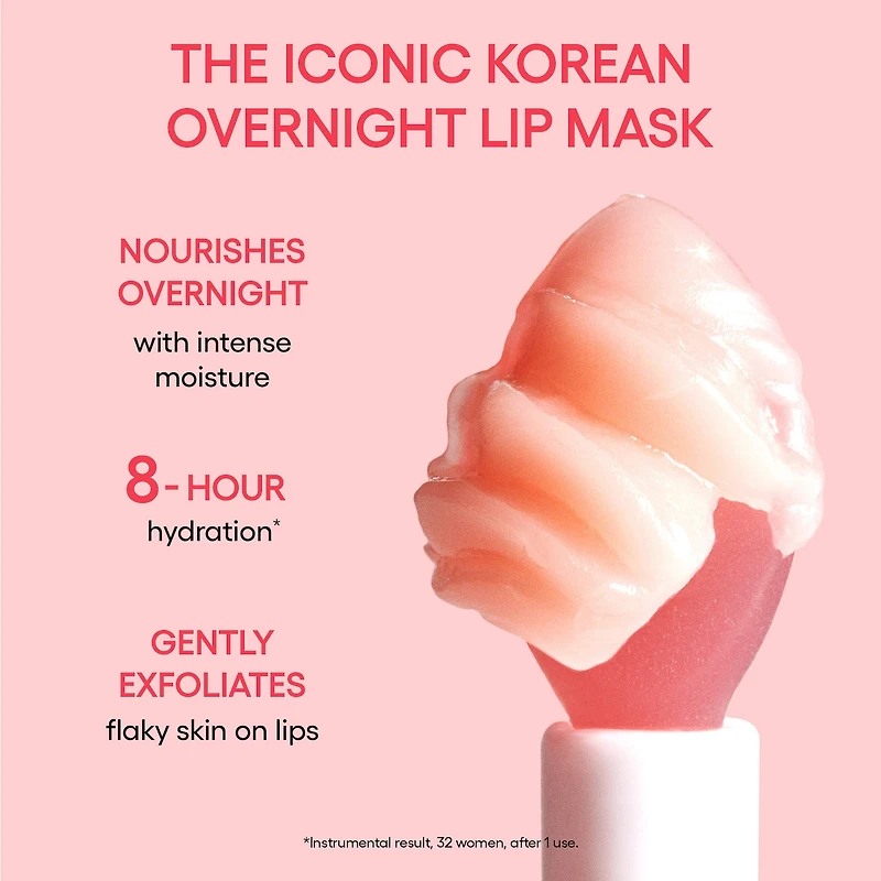 Masque de nuit pour les lèvres hydratation intense avec vitamine C.