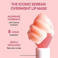 Masque de nuit pour les lèvres hydratation intense avec vitamine C.