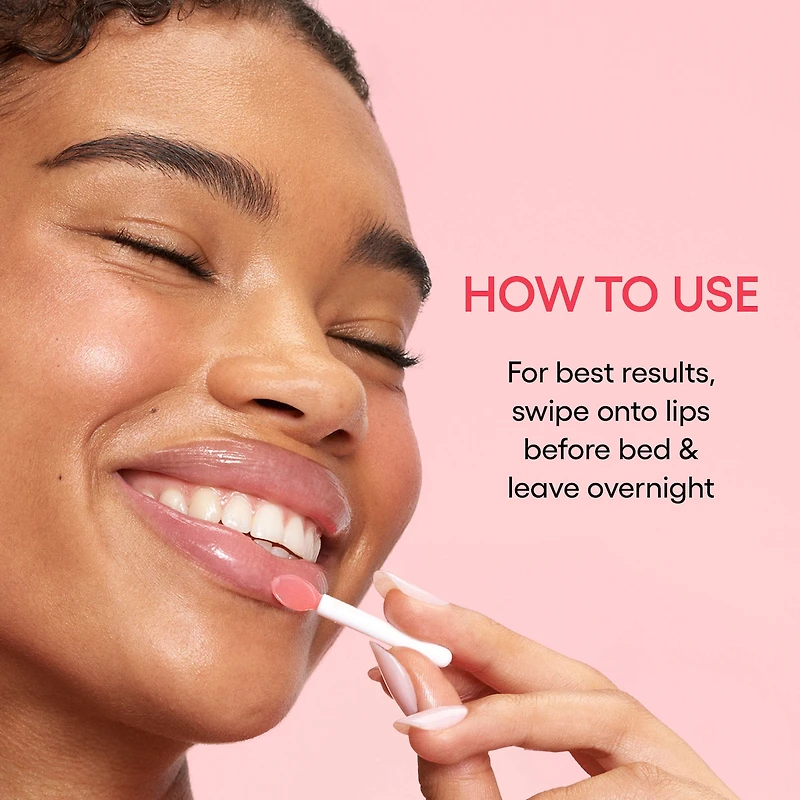 Masque de nuit pour les lèvres hydratation intense avec vitamine C.