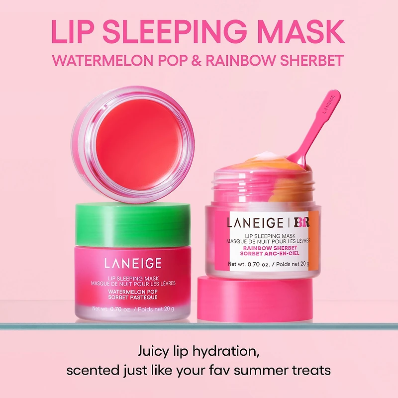 Masque de nuit pour les lèvres hydratation intense avec vitamine C.