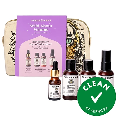 Fable & Mane Wild about Volume Minis Gift Set for Fine & Thinning Hair