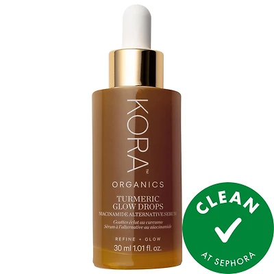 KORA Organics Turmeric Glow Drops Pore-Minimizing Niacinamide Alternative Serum 1.01 oz/30 mL