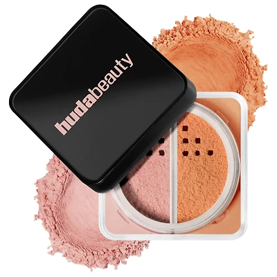 HUDA BEAUTY Easy Bake Loose Powder Brightening + Correcting Duo 2 x 0.22 oz/2 6.5 g