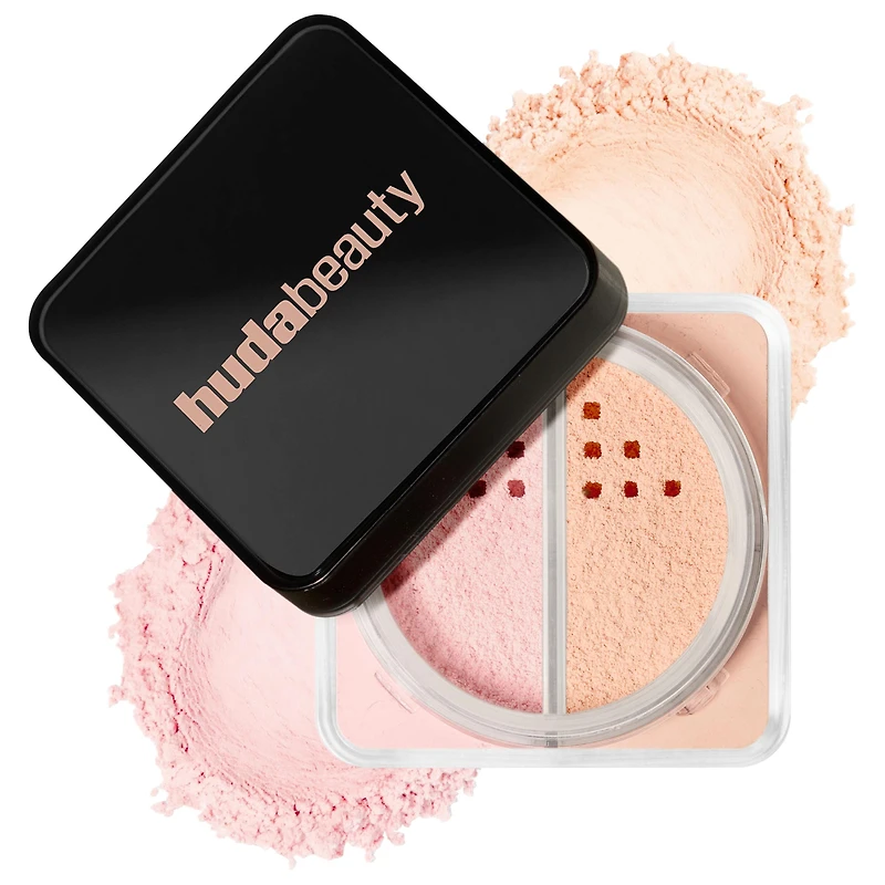 HUDA BEAUTY Easy Bake Loose Powder Brightening + Correcting Duo 2 x 0.22 oz/2 6.5 g