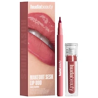 HUDA BEAUTY Make Out Sesh Lip Duos Rosy bombshell