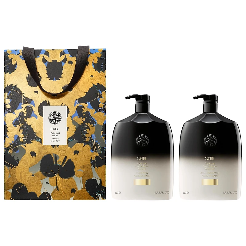 Oribe Gold Lust Shampoo and Conditioner Liter Duo Gift Set