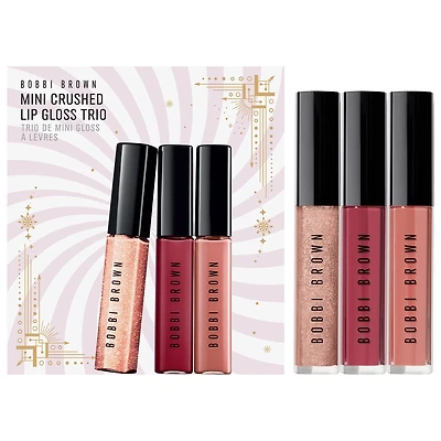 Bobbi Brown Mini Crushed Oil-Infused Lip Gloss Gift Set Trio 3 x 0.135oz/3 x 4ml