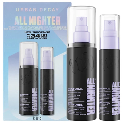 Urban Decay All Nighter Makeup Setting Spray Full Size and Travel Size Duo